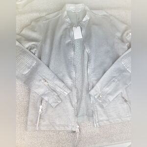 New JOHN VARVATOS Racer, Multi-Zipper Jacket SMALL, 100% Cotton